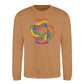 Love Is Love Retro Spiral Pride Month Unisex Sweatshirt
