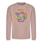 Love Is Love Retro Spiral Pride Month Unisex Sweatshirt