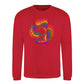 Love Is Love Retro Spiral Pride Month Unisex Sweatshirt