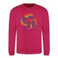 Love Is Love Retro Spiral Pride Month Unisex Sweatshirt