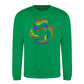 Love Is Love Retro Spiral Pride Month Unisex Sweatshirt