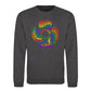 Love Is Love Retro Spiral Pride Month Unisex Sweatshirt