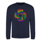 Love Is Love Retro Spiral Pride Month Unisex Sweatshirt