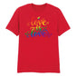 Love Is Love Typography Flow Streetwears Unisex Pride Day T Shirt LGBTQ