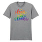 Love Is Love Typography Flow Streetwears Unisex Pride Day T Shirt LGBTQ