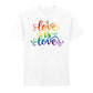 Love Is Love Typography Flow Streetwears Unisex Pride Day T Shirt LGBTQ