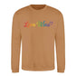 Love Wins Rainbow Script Pride Month Unisex Sweatshirt