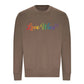 Love Wins Rainbow Script Pride Month Unisex Sweatshirt