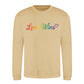 Love Wins Rainbow Script Pride Month Unisex Sweatshirt