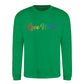 Love Wins Rainbow Script Pride Month Unisex Sweatshirt