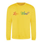 Love Wins Rainbow Script Pride Month Unisex Sweatshirt
