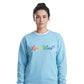 Love Wins Rainbow Script Pride Month Unisex Sweatshirt