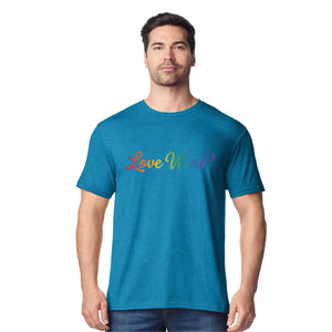 Love Wins Script Style Unisex T-Shirt Modern Classic New Pride Day LGBTQ