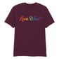 Love Wins Script Style Unisex T-Shirt Modern Classic New Pride Day LGBTQ