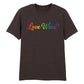 Love Wins Script Style Unisex T-Shirt Modern Classic New Pride Day LGBTQ
