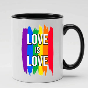 Love Is Love Rainbow Pride Mug, Best Gay Dad Ever Mug, Human Pride Mug, Gift for Pride Month, LGBTQ Mug