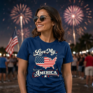 Love My America USA Independence Day Unisex T-Shirt
