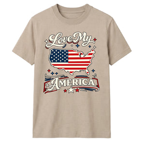 Love My America USA Independence Day Unisex T-Shirt