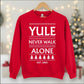 Yule Never Walk Alone Christmas Sweatshirt | Funny Football Fan Xmas Sweater