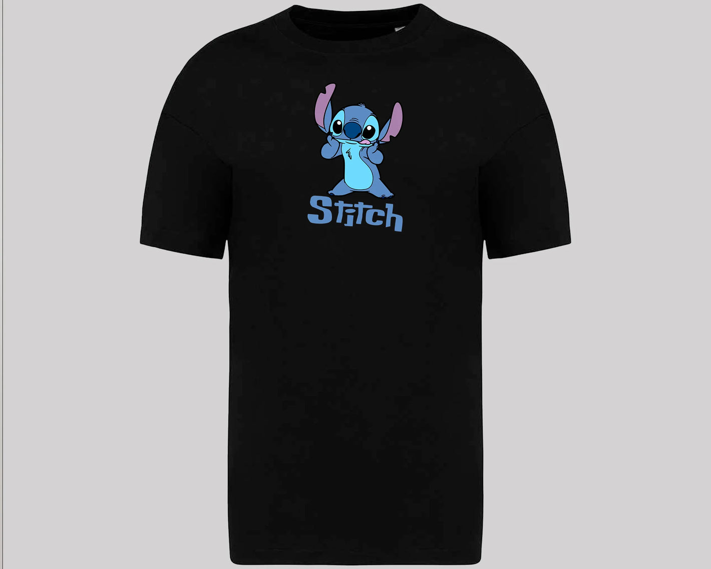 Stitch T-Shirt, Cute Alien Oversized Tee for Fans,100% Organic Cotton Unisex Graphic Shirt, Cool Cartoon Shirt for Stitch Lovers M8404