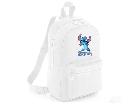 Stitch Backpack, Lilo & Stitch Printed Design Gift Bag for Boys & Girls, Front Zip Pocket School Bagpack M8404