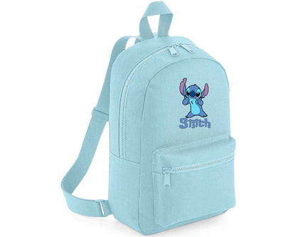 Stitch Backpack, Lilo & Stitch Printed Design Gift Bag for Boys & Girls, Front Zip Pocket School Bagpack M8404