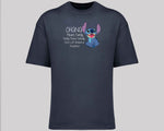 Stitch Oversized T-Shirt, Cute Disney Tee with 'Ohana Means Family' Quote, Oversized Fit for Women & Men, Cool Streetwear M8405
