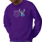 Stitch Ohana Means Family Sweatshirt, Family Quote Pullover for Adults & Teens, Lilo & Stitch Lovers Gift M8405