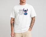 Stitch Oversized T-Shirt, Cute Disney Tee with 'Ohana Means Family' Quote, Oversized Fit for Women & Men, Cool Streetwear M8405