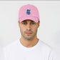 Stitch Crayons Heart Design Cap, Cute Stitch Colorful Printed Unisex Baseball Hat, 100% Cotton Twill Cartoon Lovers Hat M8407