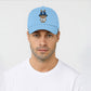 Labubu Cap, Cute Cartoon Character Baseball Hat for Men & Women, 5 Panel 100% Cotton Twill Cap M8408