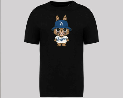 Labubu Oversized T-Shirt, Cute Anime Graphic Tee for Men & Women 100% Organic Cotton Streetwear Style M8408