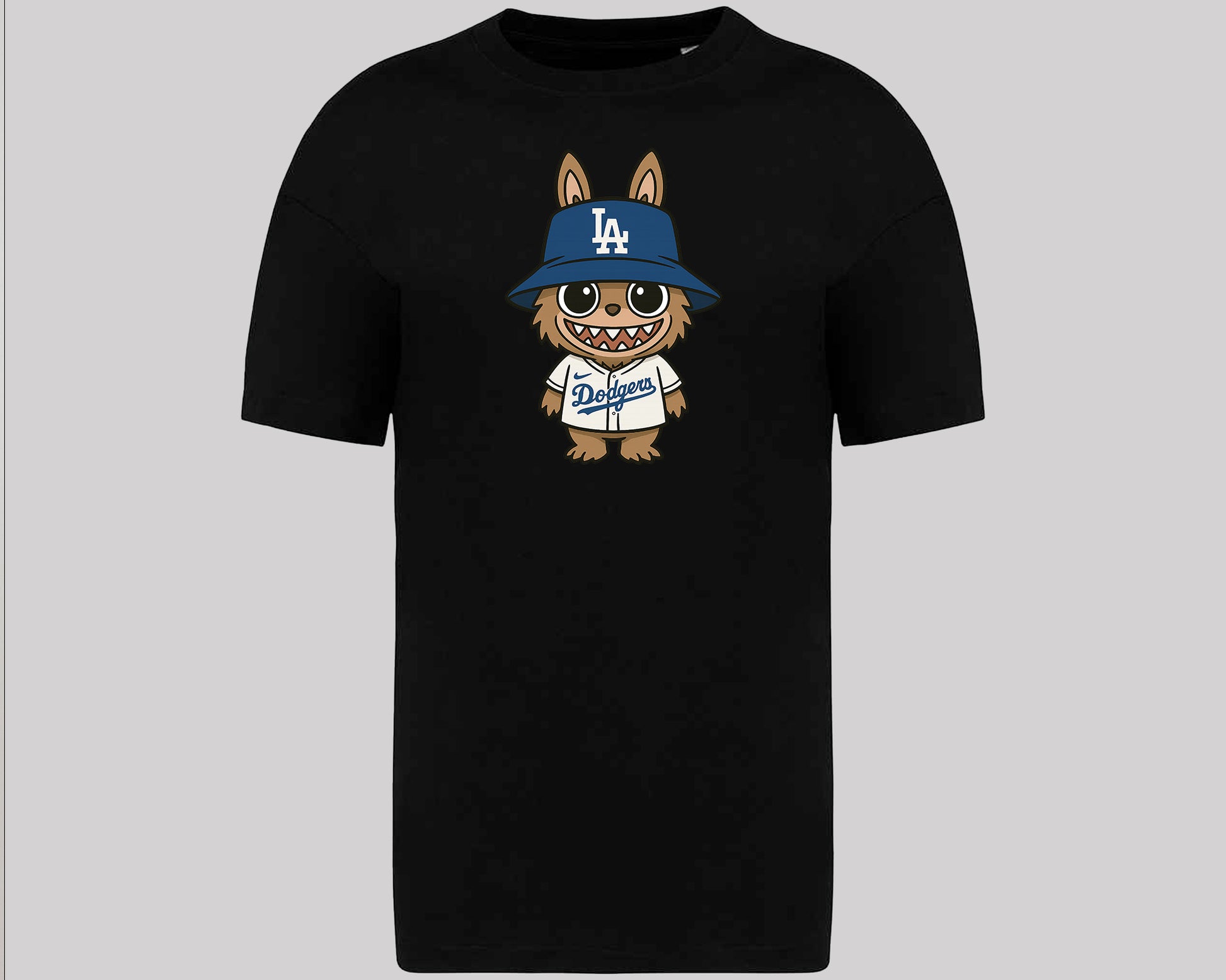 Labubu Oversized T-Shirt, Cute Anime Graphic Tee for Men & Women 100% Organic Cotton Streetwear Style M8408