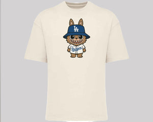 Labubu Oversized T-Shirt, Cute Anime Graphic Tee for Men & Women 100% Organic Cotton Streetwear Style M8408