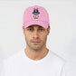 Labubu Cap, Cute Cartoon Character Baseball Hat for Men & Women, 5 Panel 100% Cotton Twill Cap M8408