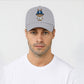 Labubu Cap, Cute Cartoon Character Baseball Hat for Men & Women, 5 Panel 100% Cotton Twill Cap M8408