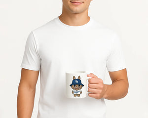 Labubu Character Mug – Stylish Ceramic Cartoon Cup, Trendy Everyday Drinkware M8408