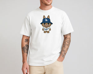 Labubu Oversized T-Shirt, Cute Anime Graphic Tee for Men & Women 100% Organic Cotton Streetwear Style M8408