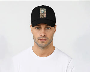 Labubu Original 5 Panel Cap, Trendy Streetwear Hat with Cartoon Design, Pre-Curved Peak Unisex Baseball Hat M8409