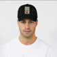 Labubu Original 5 Panel Cap, Trendy Streetwear Hat with Cartoon Design, Pre-Curved Peak Unisex Baseball Hat M8409