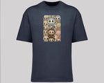 Labubu Oversized T-Shirt, Unisex Cartoon Tee In Harajuku Streetwear Style, 100% Organic Cotton, Oversized Fit Top M8409