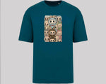 Labubu Oversized T-Shirt, Unisex Cartoon Tee In Harajuku Streetwear Style, 100% Organic Cotton, Oversized Fit Top M8409