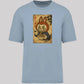 Labubu Native Spirit Oversized Tee, Unique Anime Streetwear T-Shirt, Cute Cartoon Carded Cotton Top, Unisex Fit M8410