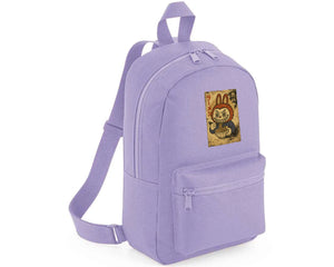 Labubu Bagbase Mini Bagpack, Kawaii Style Printed for School, Gifts Bag, Grab Handle Kids & Girls Bag M8410