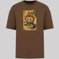 Labubu Native Spirit Oversized Tee, Unique Anime Streetwear T-Shirt, Cute Cartoon Carded Cotton Top, Unisex Fit M8410
