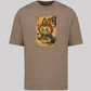 Labubu Native Spirit Oversized Tee, Unique Anime Streetwear T-Shirt, Cute Cartoon Carded Cotton Top, Unisex Fit M8410