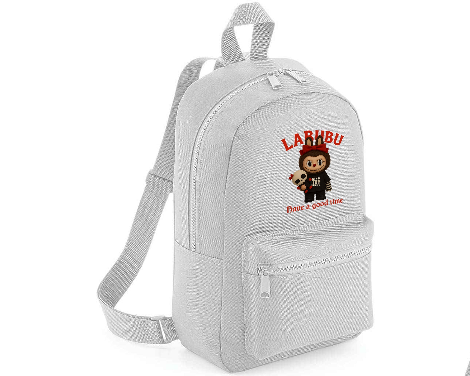 Labubu Have A Good Time Backpack, Cute Cartoon Design Bag for Kids & Teens, Fashionable Gift Backpack M8411
