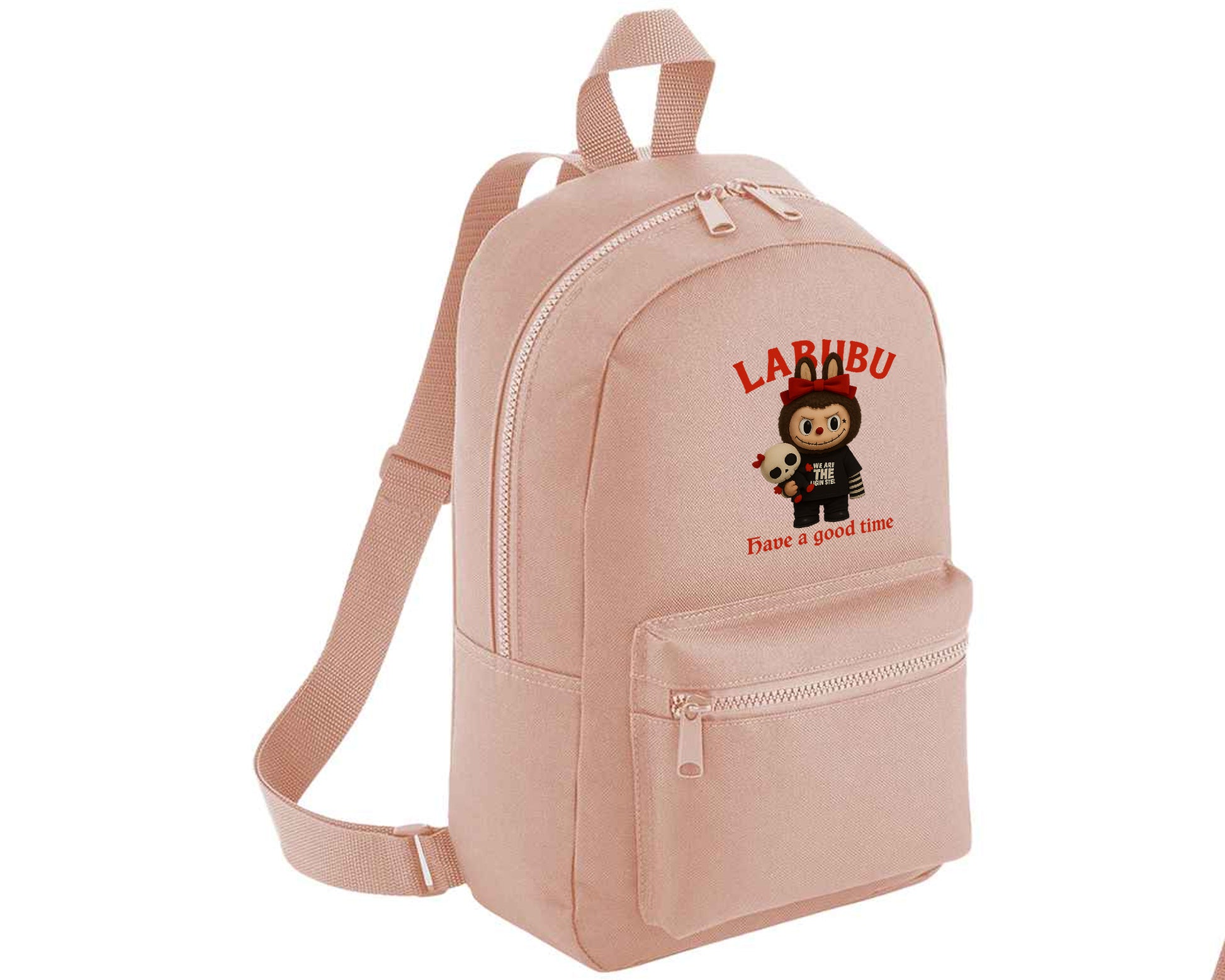 Labubu Have A Good Time Backpack, Cute Cartoon Design Bag for Kids & Teens, Fashionable Gift Backpack M8411
