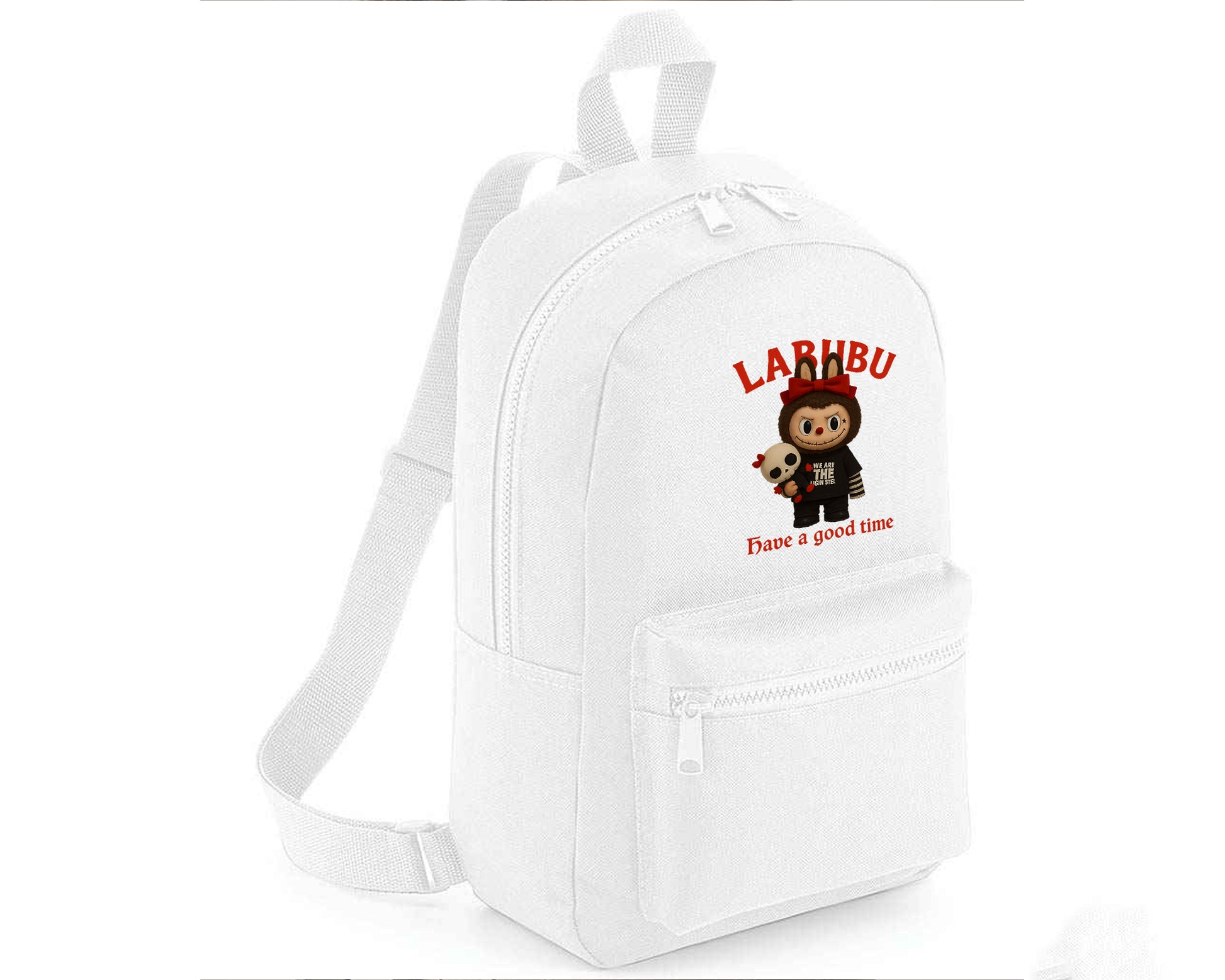 Labubu Have A Good Time Backpack, Cute Cartoon Design Bag for Kids & Teens, Fashionable Gift Backpack M8411
