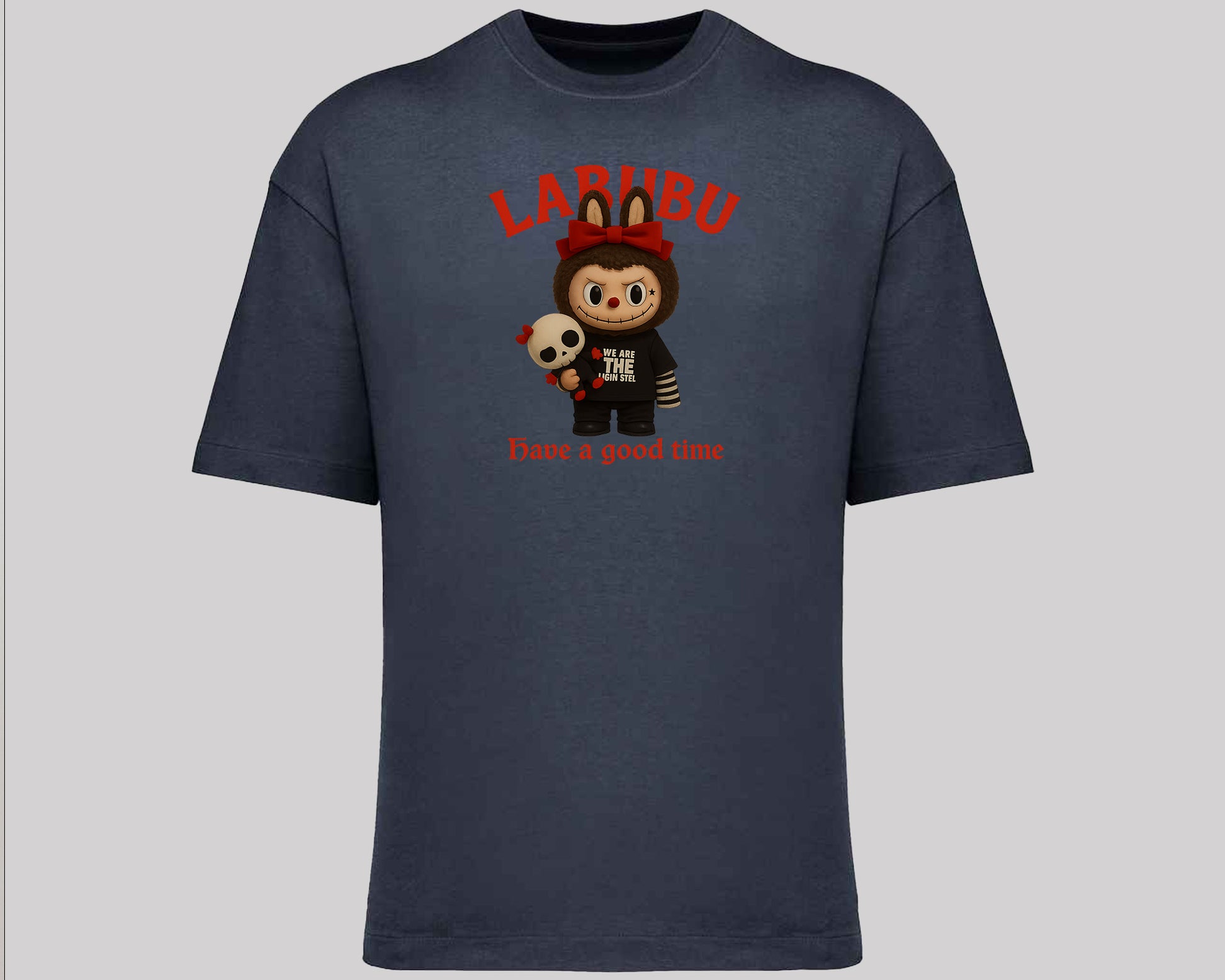 Labubu Native Spirit Oversized T-Shirt, Have A Good Time Tee for Streetwear Lovers, Oversized Fit Top M8411